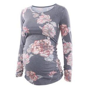 Ecavus Women's Maternity Tunic Tops - S